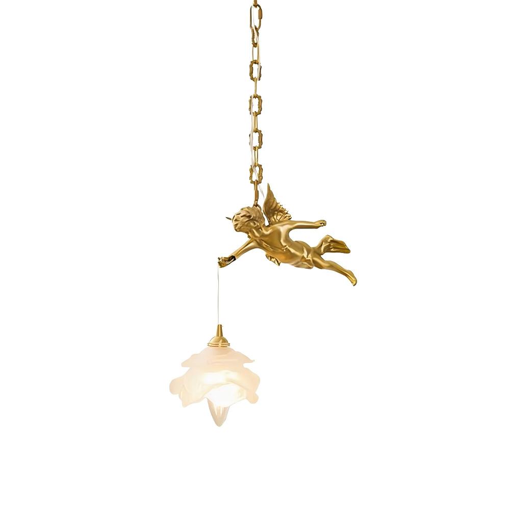 Carins Vintage Angel Brass Pendant Light Living Room Bedroom