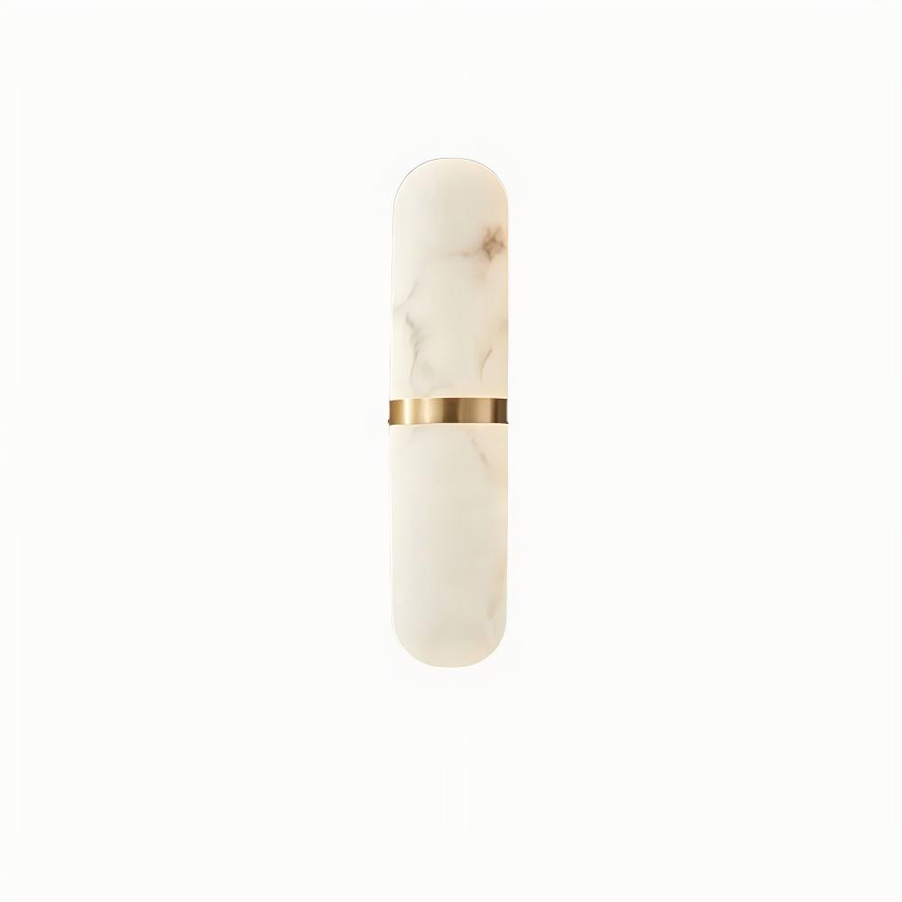 Elif Artistic Pill Metal Alabaster Wall Lamp Living Room Bedroom