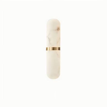 Elif Artistic Pill Metal Alabaster Wall Lamp Living Room Bedroom