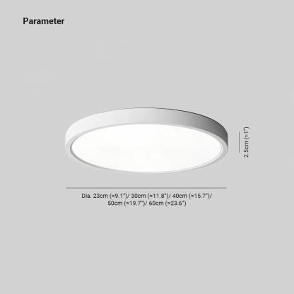 Quinn Thinnest Round Acrylic Ceiling Light Hallway Bedroom