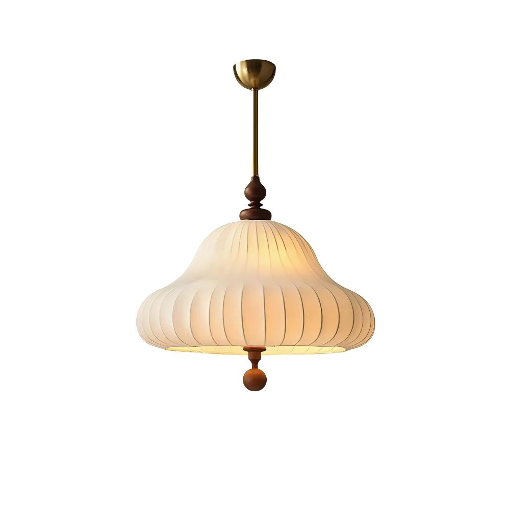 Ozawa Elegant Bloom Fabric Wood Pendant Light Kitchen Bedroom