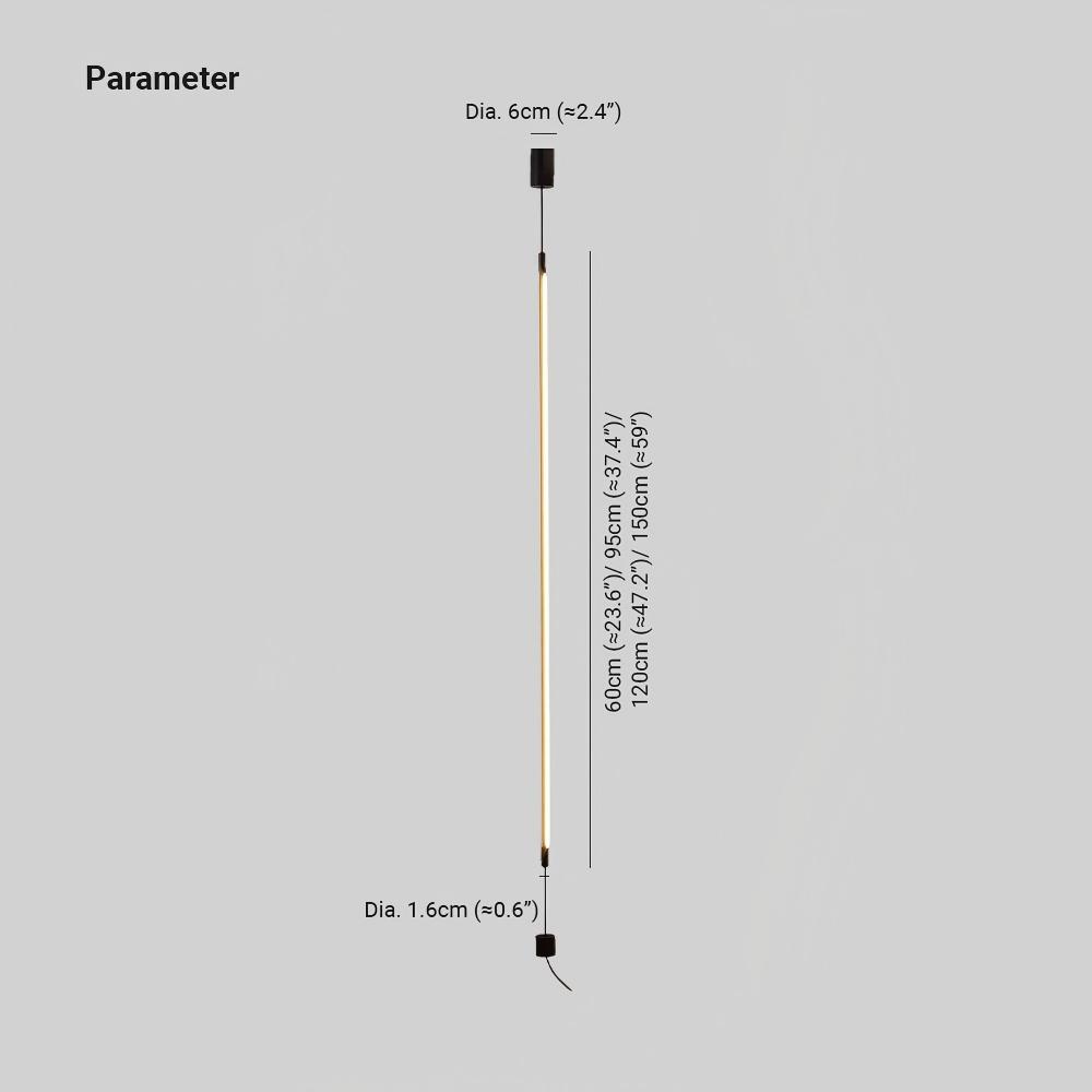 Edge Slim Line Metal PMMA Floor Lamp Living Room Bedroom
