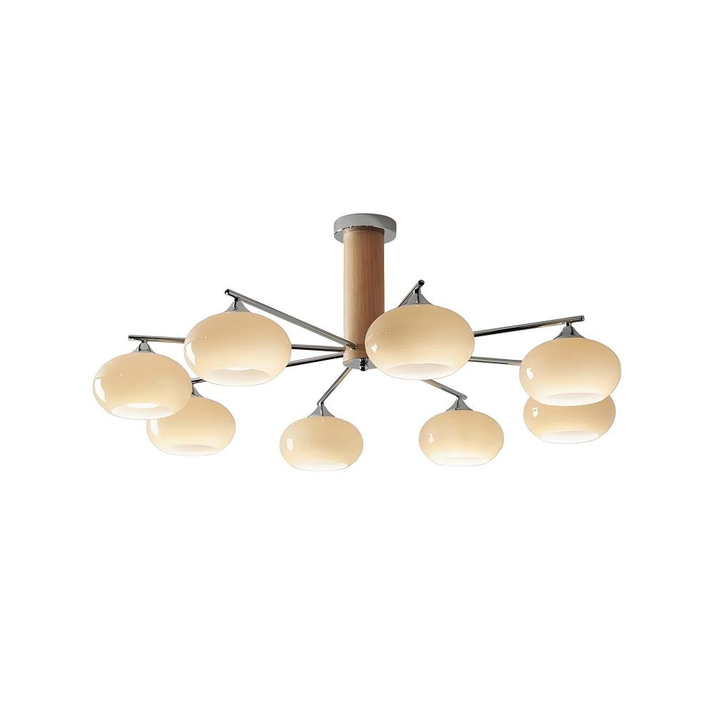 Carins Gorgeous Elliptical Persimmon Chandelier Living Room Bedroom