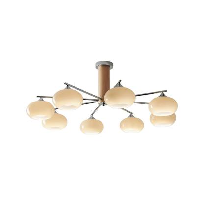 Carins Gorgeous Elliptical Persimmon Chandelier Living Room Bedroom