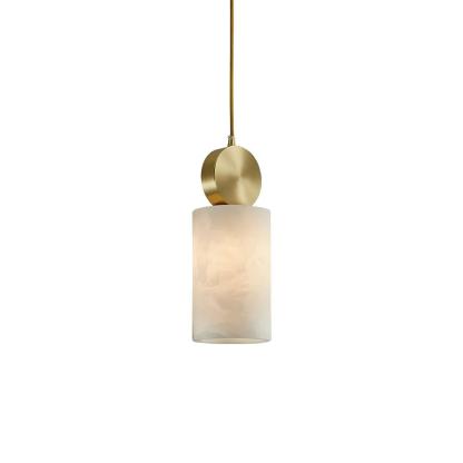 Jade Classical Vintage Alabaster Pendant Light Dining Room Bedroom