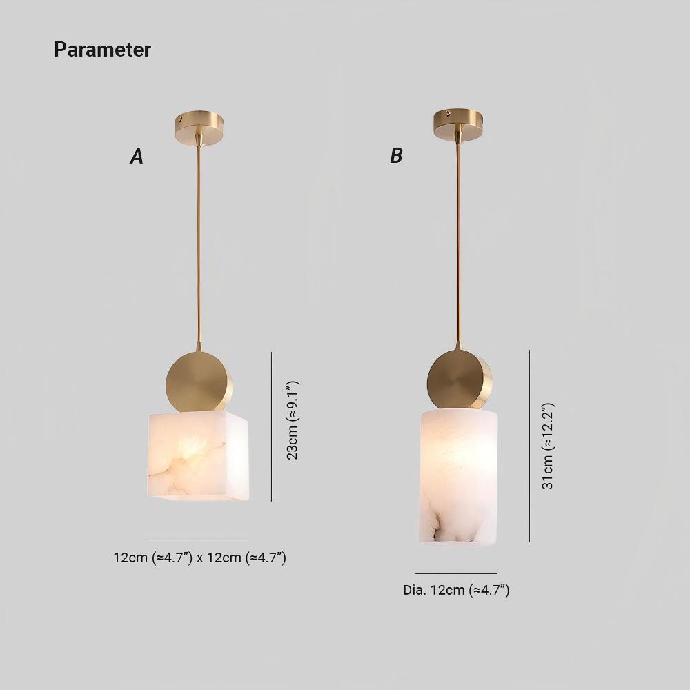 Jade Classical Vintage Alabaster Pendant Light Dining Room Bedroom