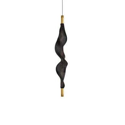 Edge Modern Unusual Fiber Pendant Light Shades Living Dining Room