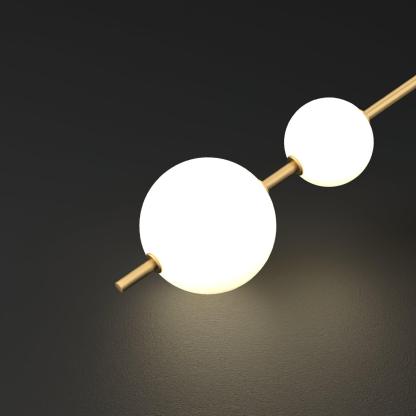 Edge Minimalism Metal Glass Plastic Wall Lamp Bedroom Living Room