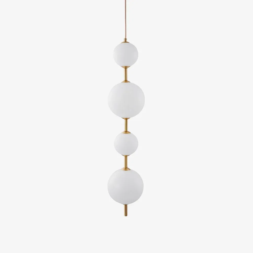 Edge Minimalism Brass Black Metal Glass Pendant Light Bedroom Living Room