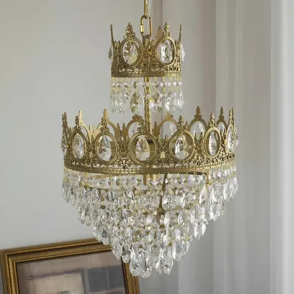 Marilyn Vintage Crystal Luxurious Elegant Chandelier Living Room
