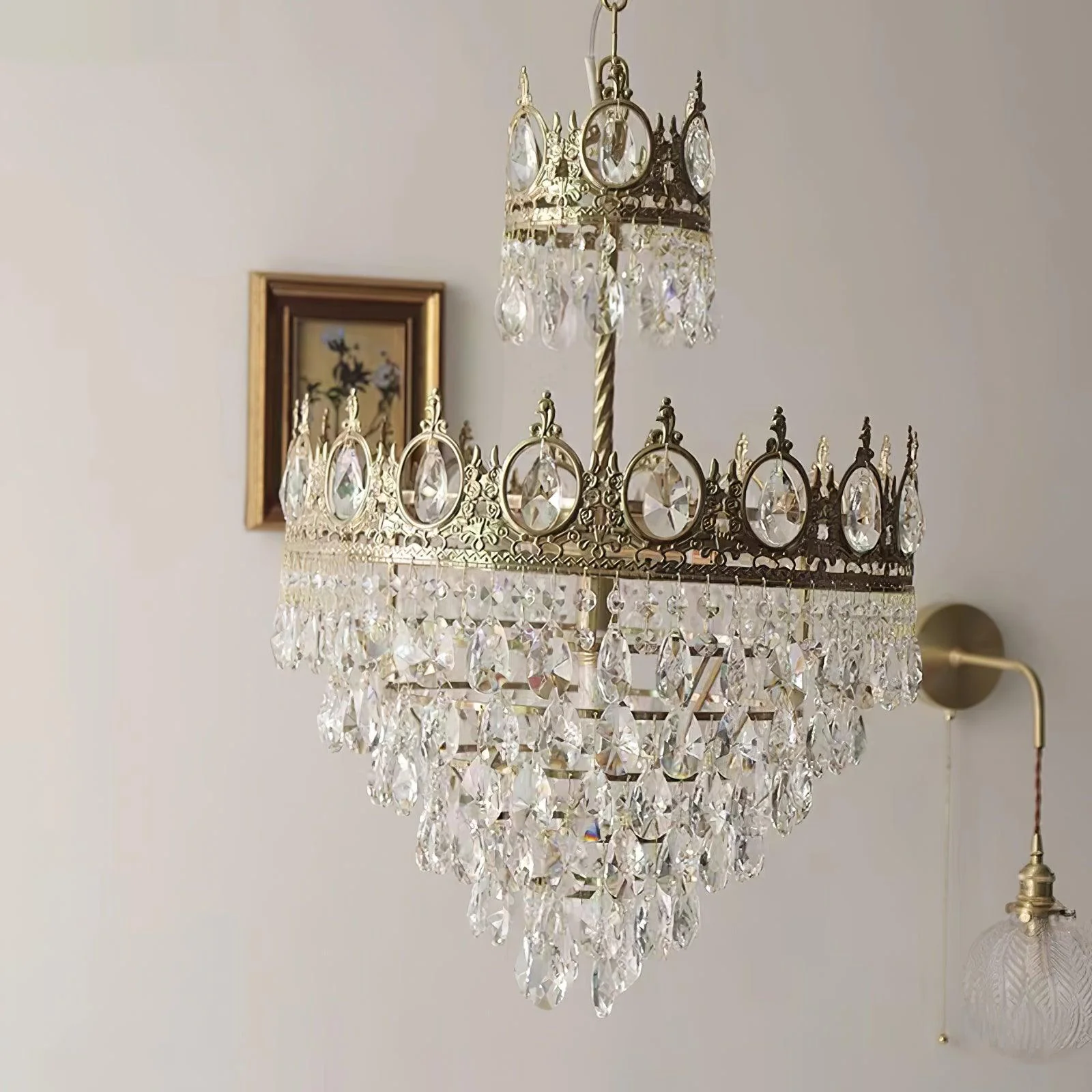 Marilyn Vintage Crystal Luxurious Elegant Chandelier Living Room