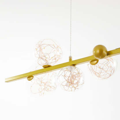 Valentina Art Deco  Luminous Sphere Cluster Glass  Pendant Light