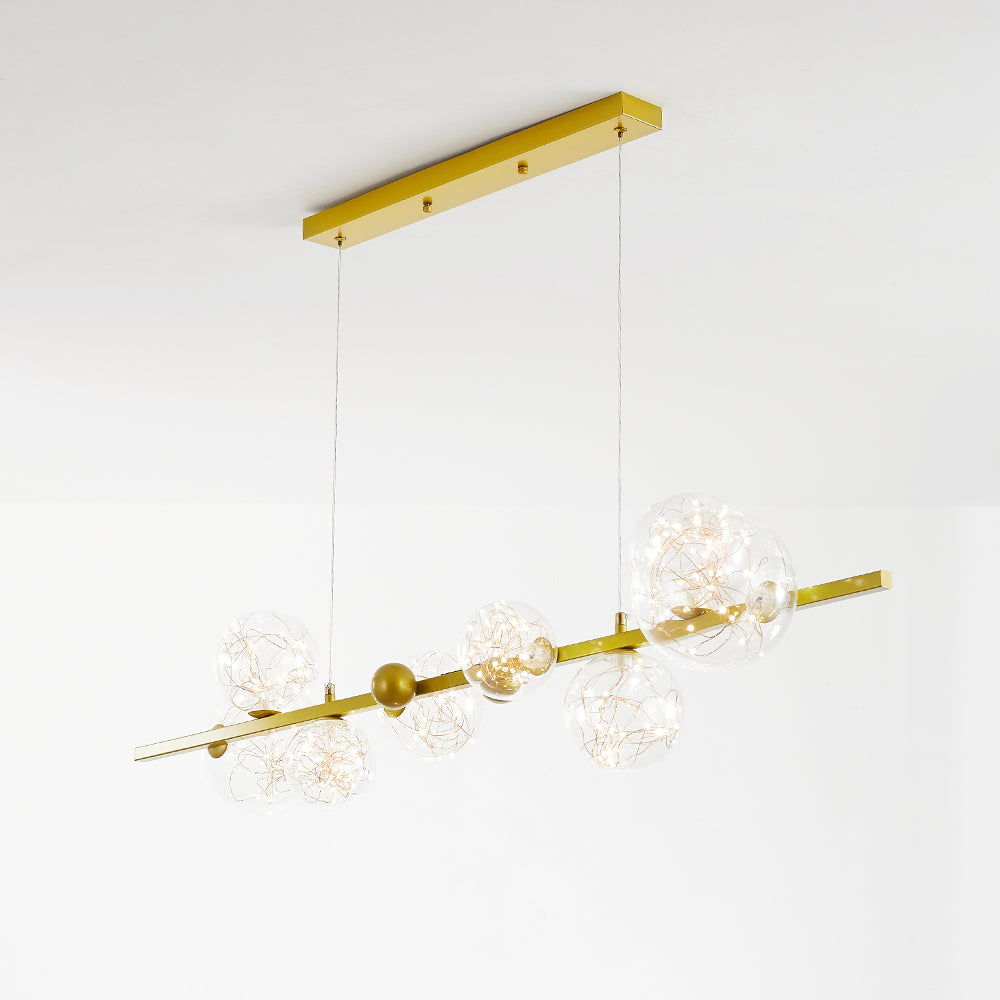 Valentina Art Deco  Luminous Sphere Cluster Glass  Pendant Light