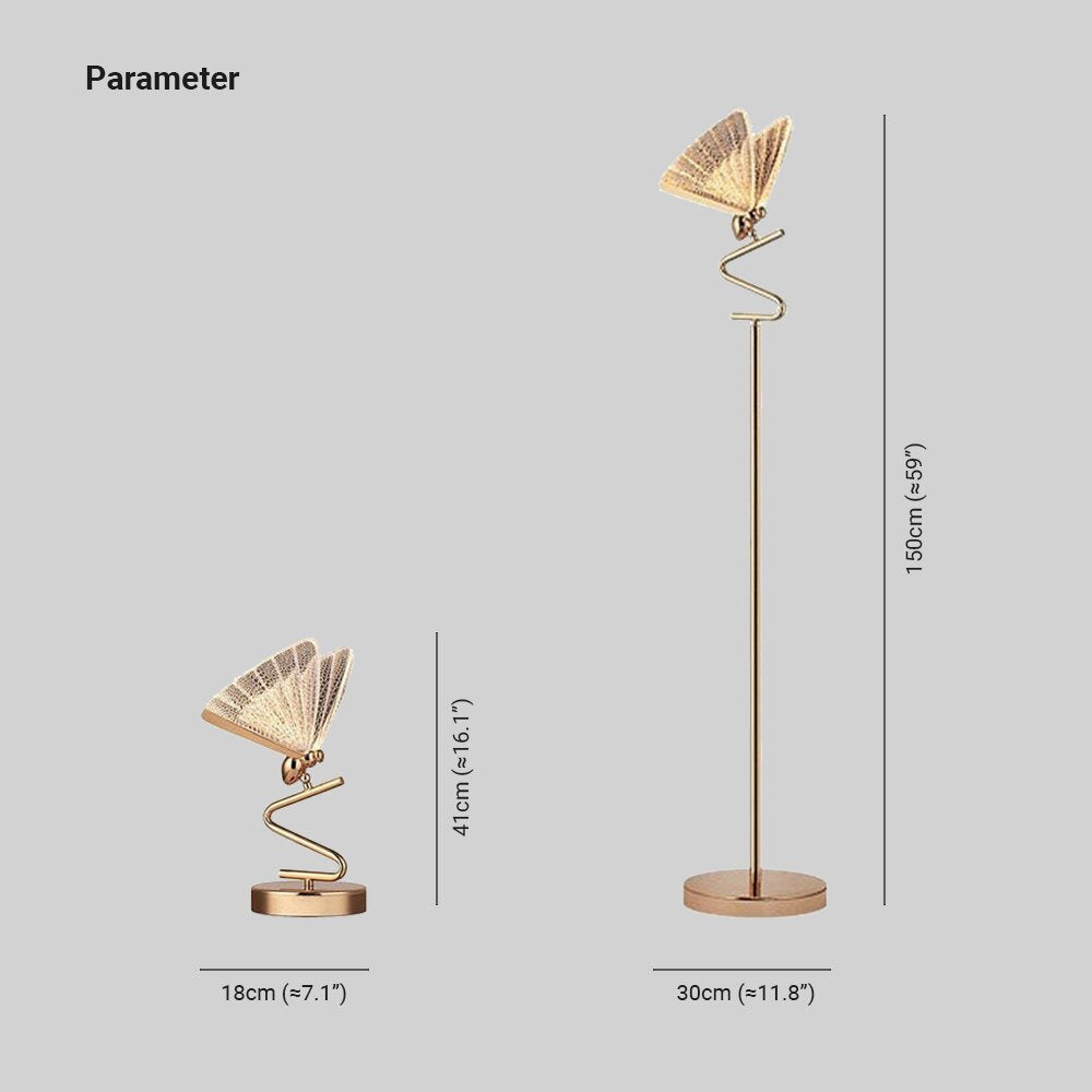 Kady Modern Butterfly Floor Table Lamp Living Room Bedroom