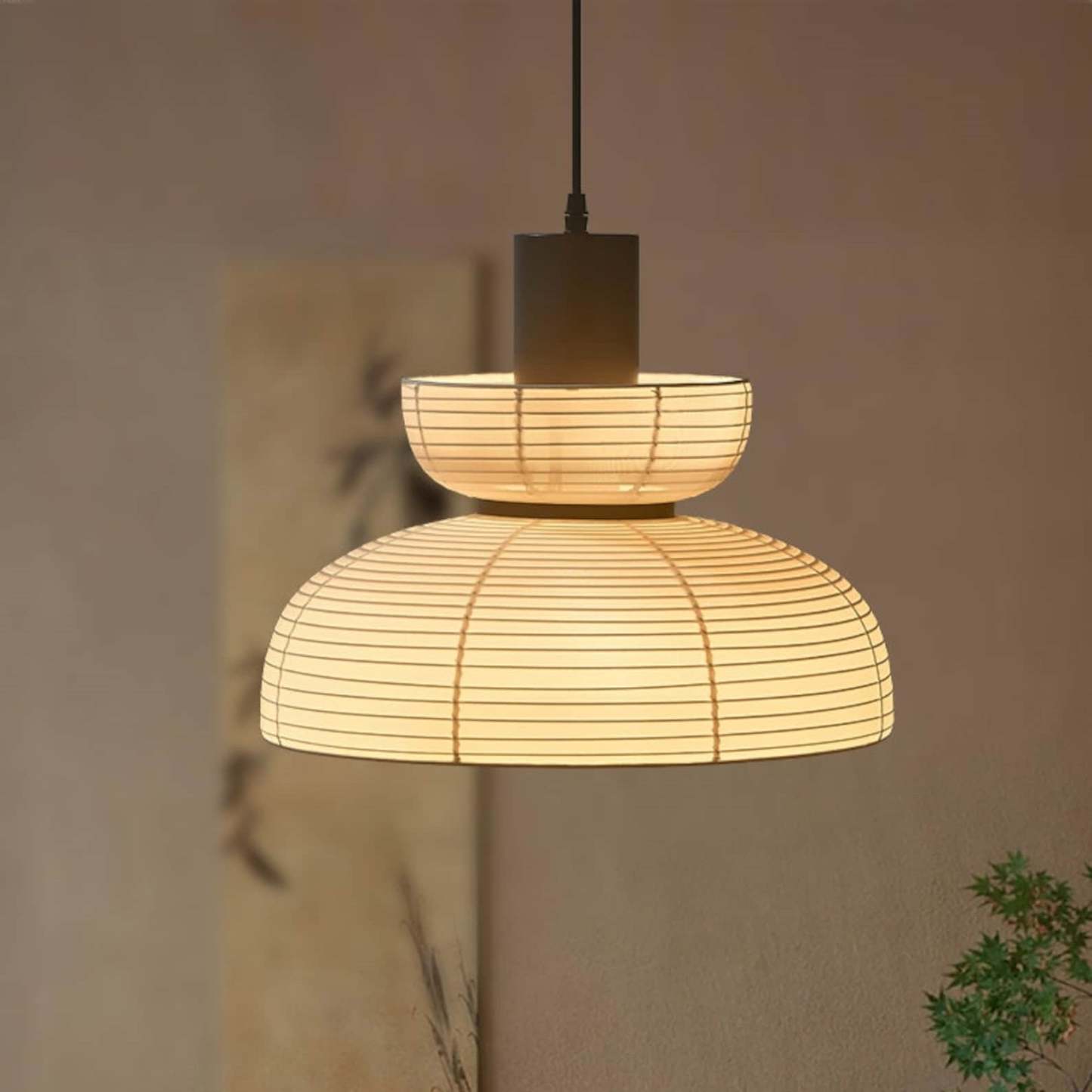 Modern Conical Metal Pendant Light White Metal Living Room | Las Sola