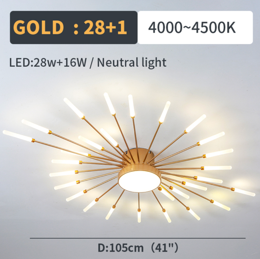 Lowry Modern Home Decoration Fireworks LED Ceiling Light