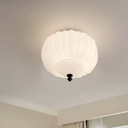 Nielsen Modern Flush Mount Ceiling Light Metal Glass Bedroom