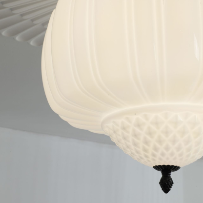 Nielsen Modern Flush Mount Ceiling Light Metal Glass Bedroom