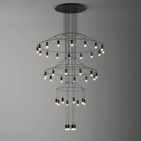 Marilyn Modern Luxury Lines Chandelier Living Room