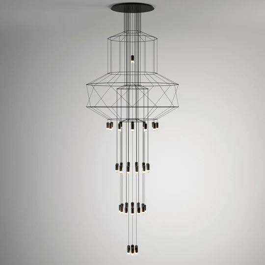 Marilyn Modern Luxury Lines Chandelier Living Room