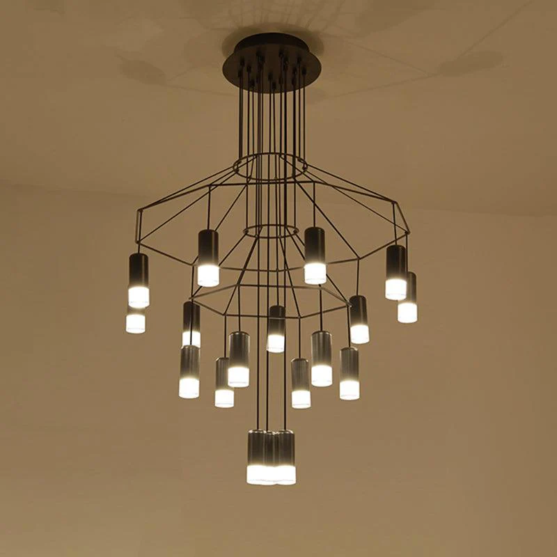Marilyn Modern Luxury Lines Chandelier Living Room