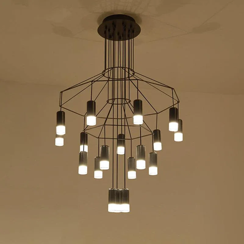 Marilyn Modern Luxury Lines Chandelier Living Room