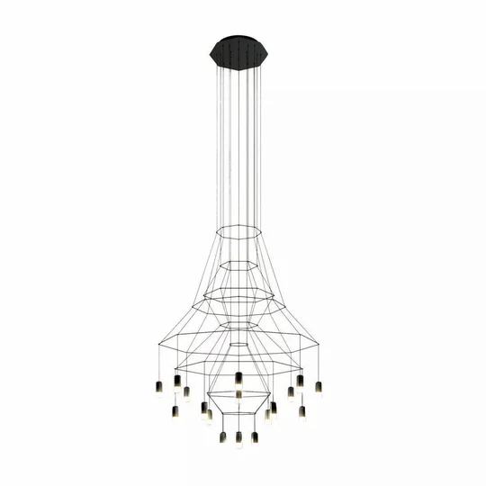 Marilyn Modern Luxury Lines Chandelier Living Room
