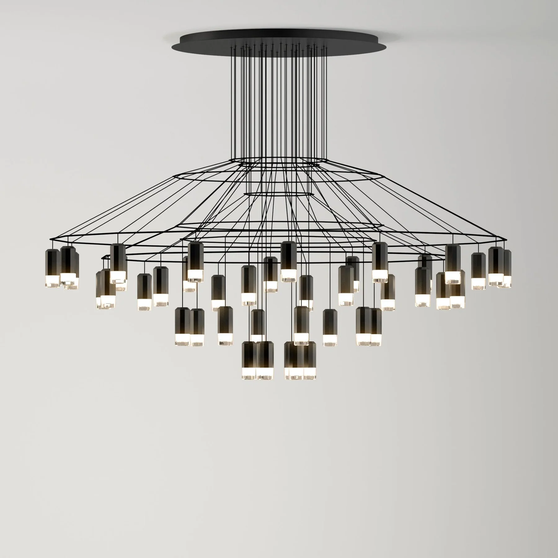 Marilyn Modern Luxury Lines Chandelier Living Room