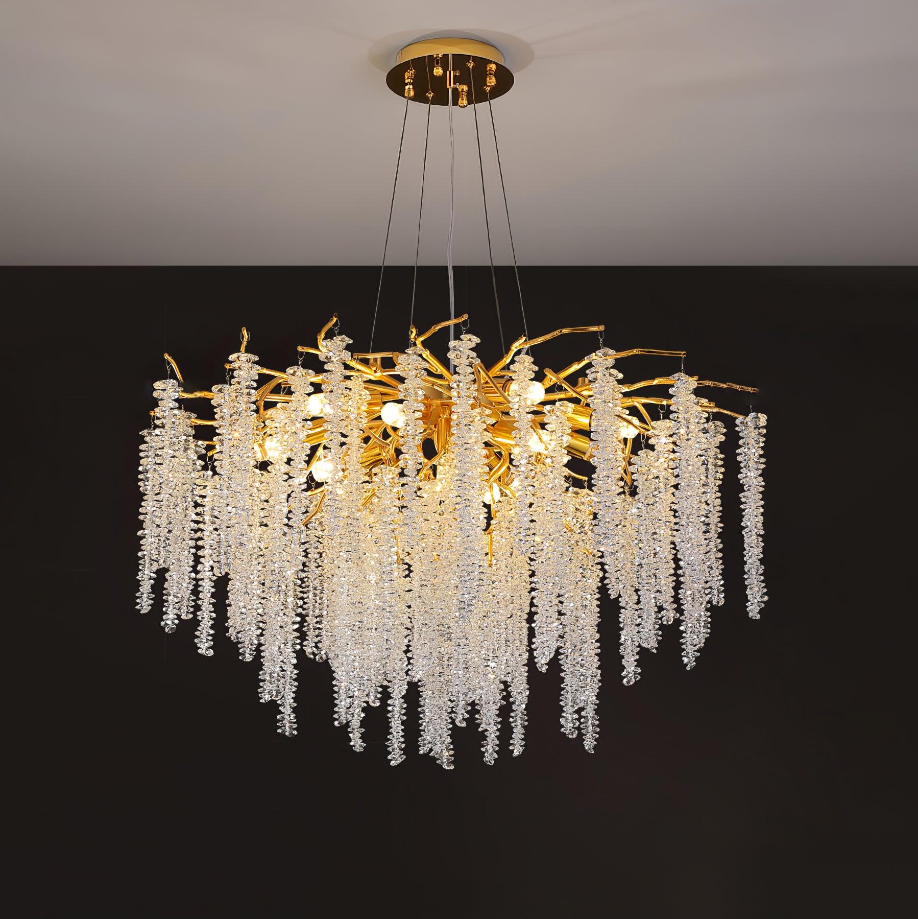 Marilyn Gorgeous Nordic Metal Glass Chandelier Living Room Dining Room