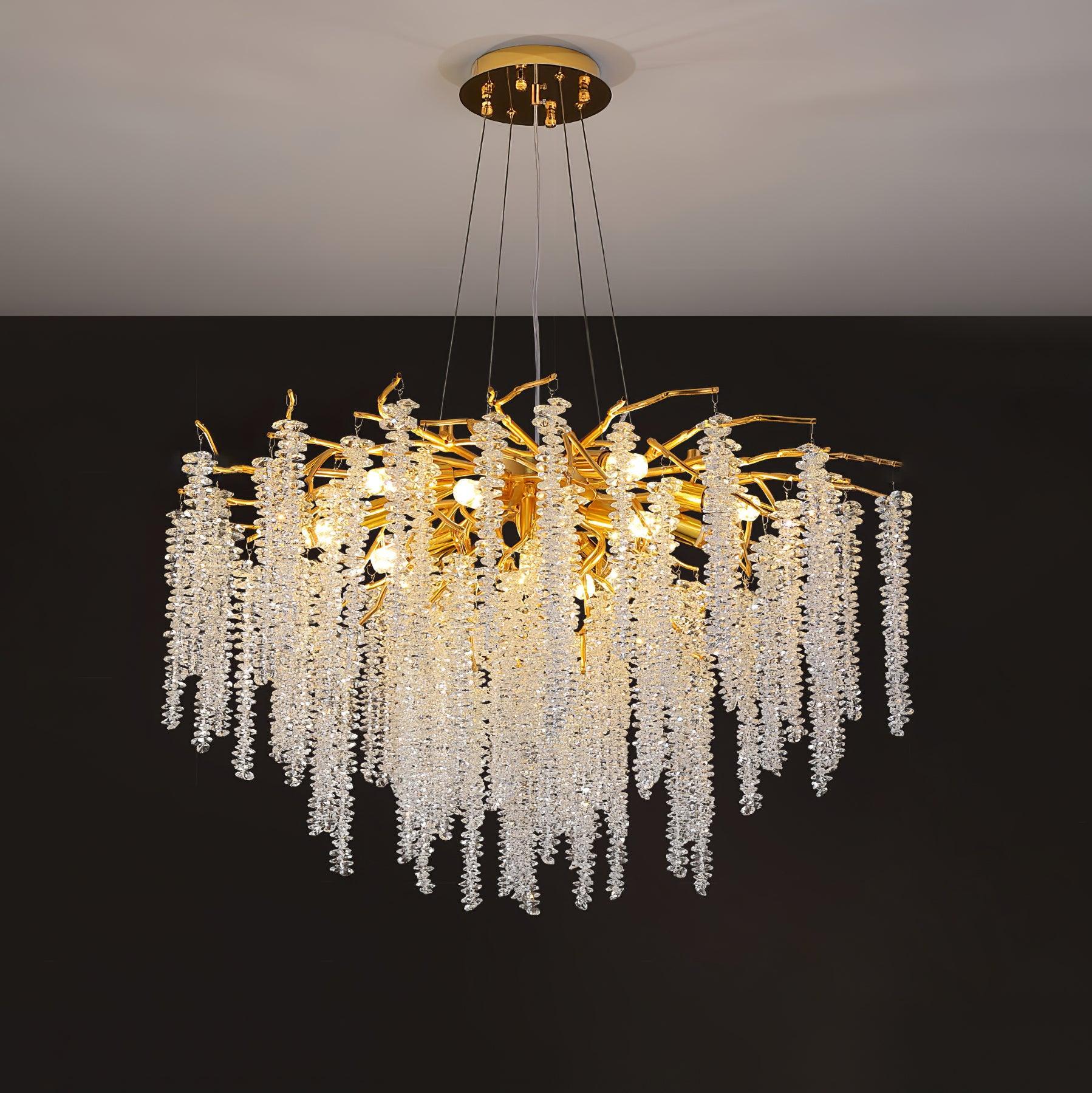 Marilyn Gorgeous Nordic Metal Glass Chandelier Living Room Dining Room