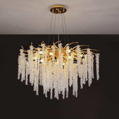 Marilyn Gorgeous Nordic Metal Glass Chandelier Living Room Dining Room