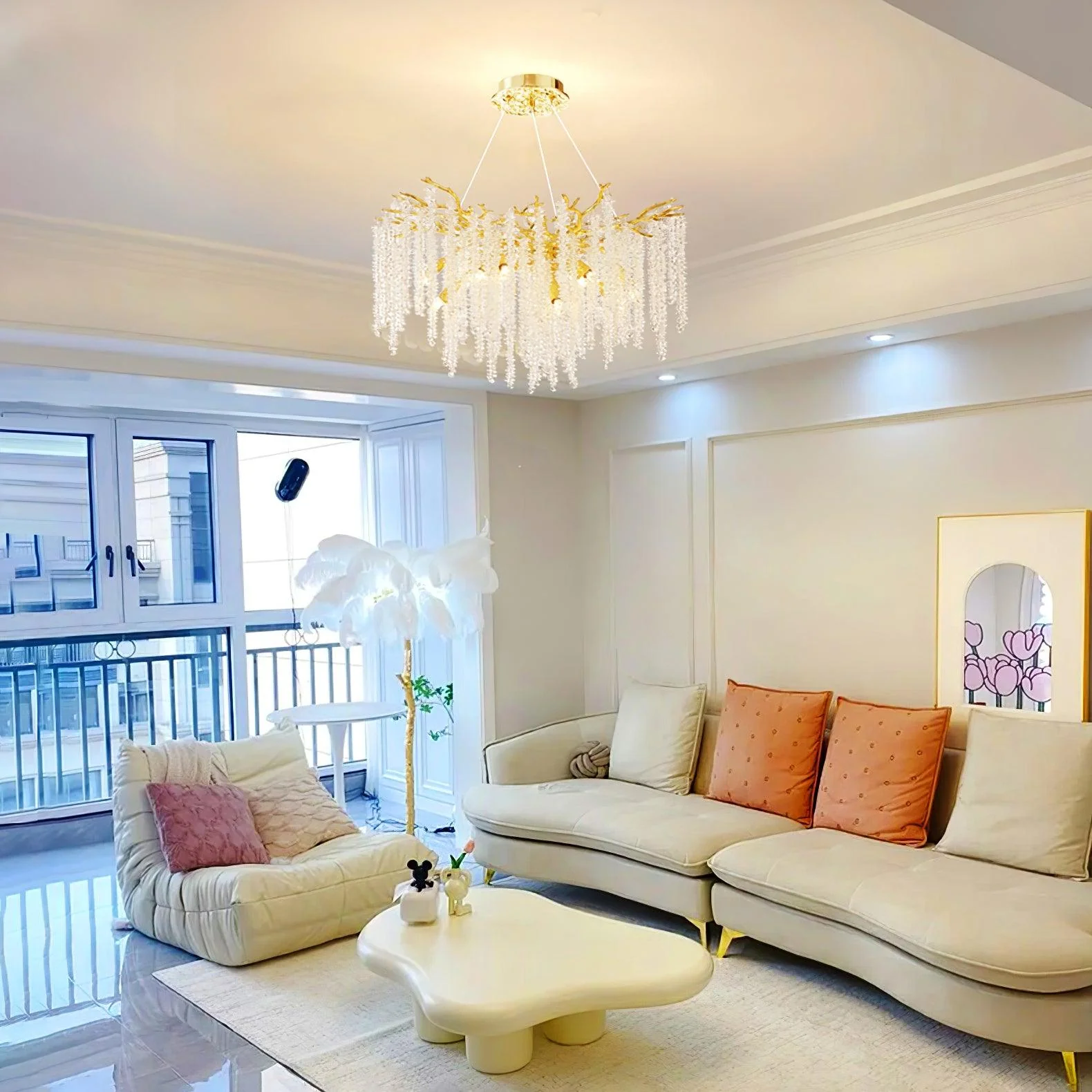 Marilyn Gorgeous Nordic Glass Chandelier Living Room Dining Room