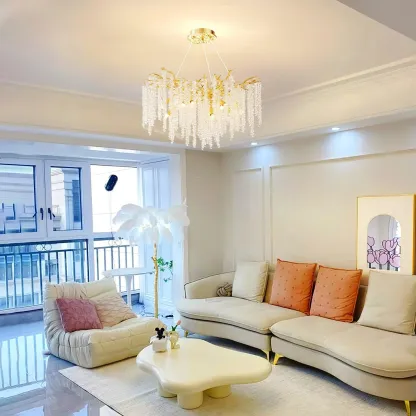 Marilyn Gorgeous Nordic Glass Chandelier Living Room Dining Room