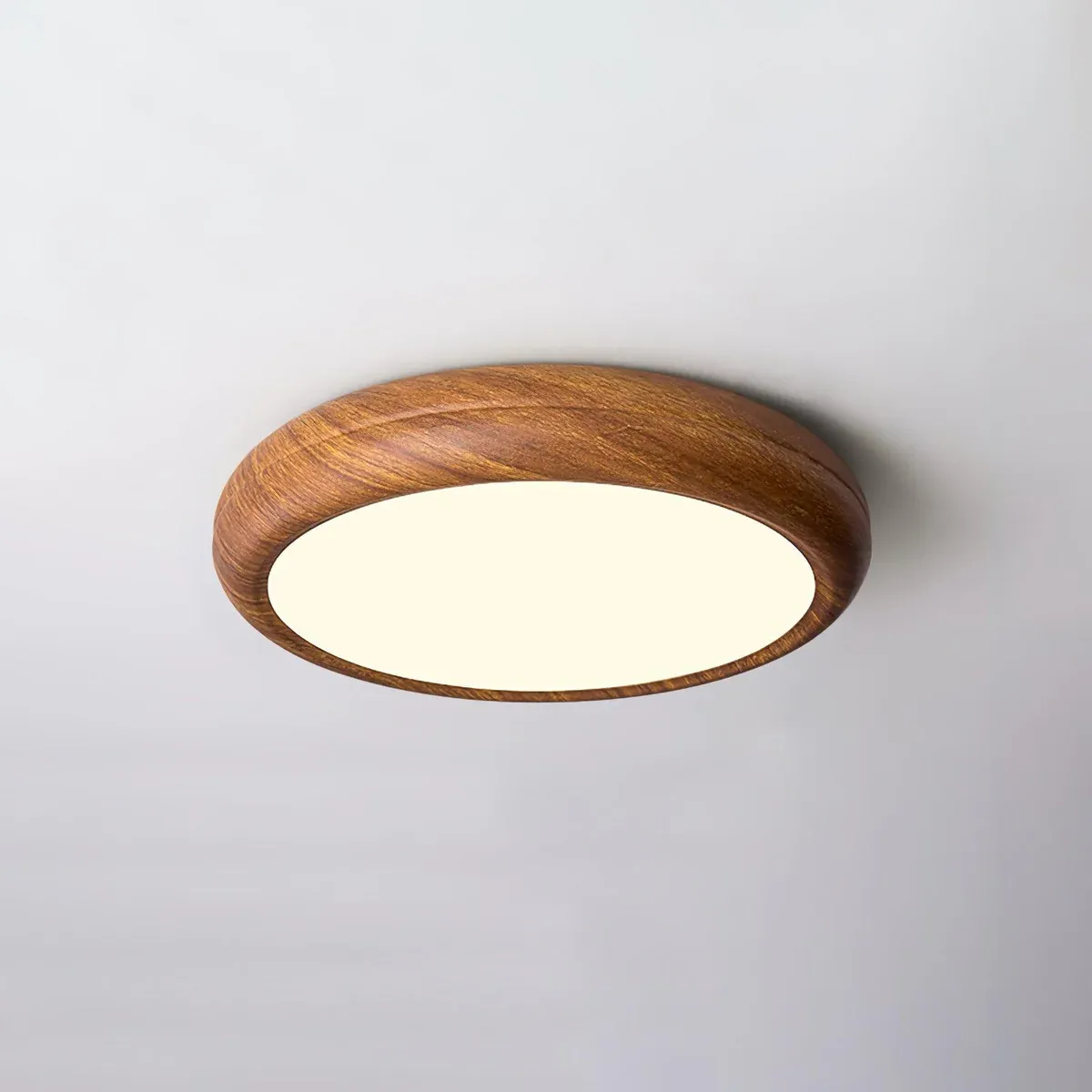 Ozawa Modern Minimalism Round Wood Ceiling Lamp Bedroom Dining Room
