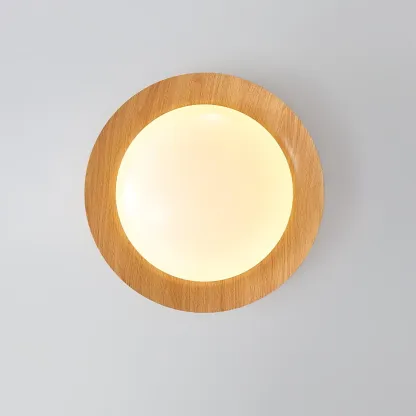 Muto Modern Round Metal Acrylic Ceiling Light Bedroom