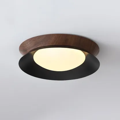 Muto Modern Round Metal Acrylic Ceiling Light Bedroom