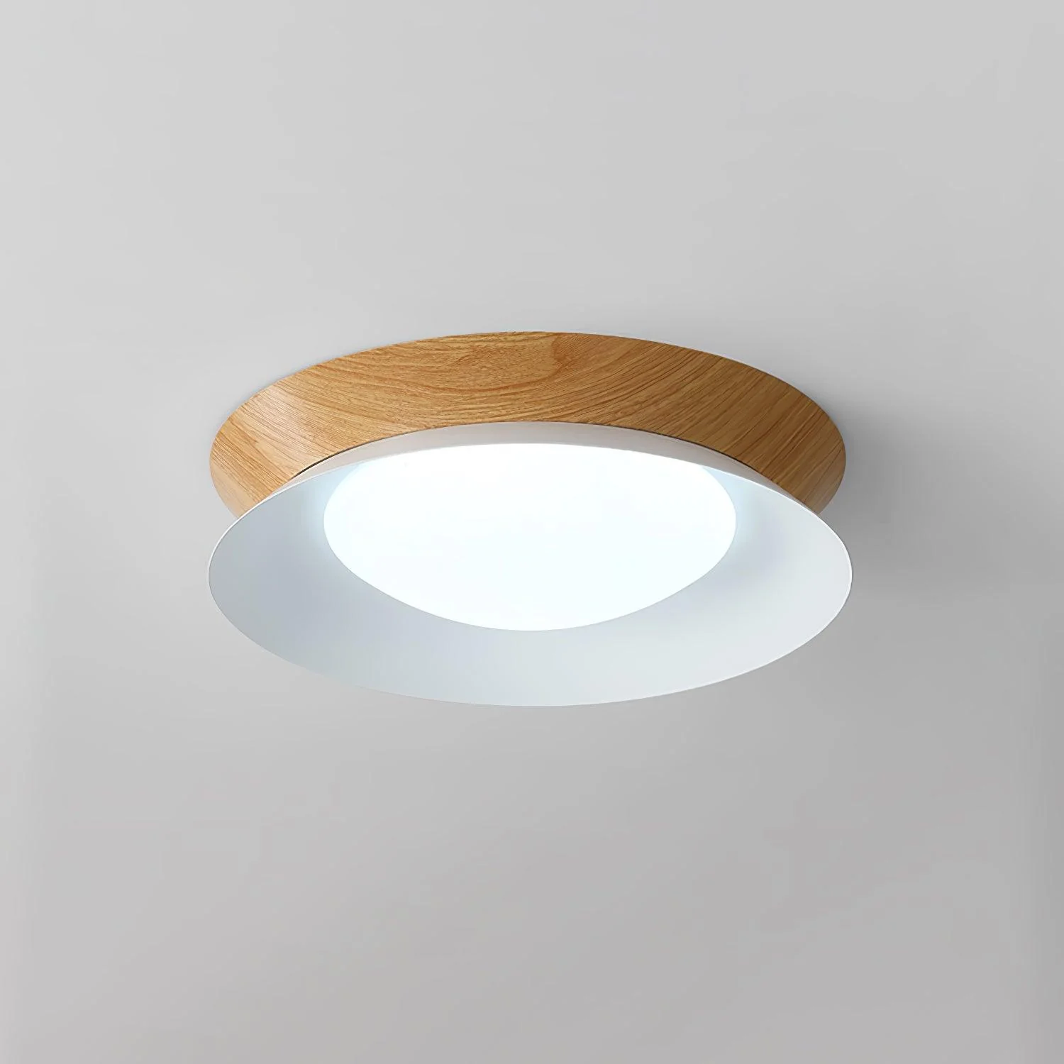 Muto Modern Round Metal Acrylic Ceiling Light Bedroom