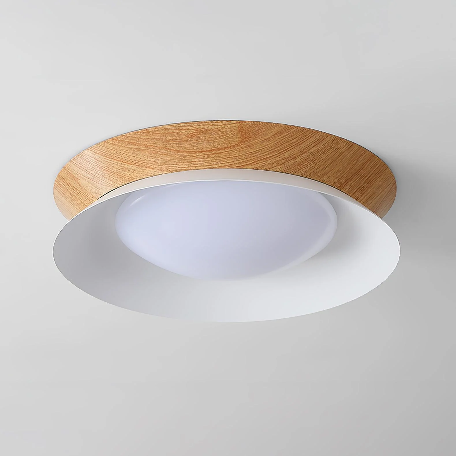 Muto Modern Round Metal Acrylic Ceiling Light Bedroom