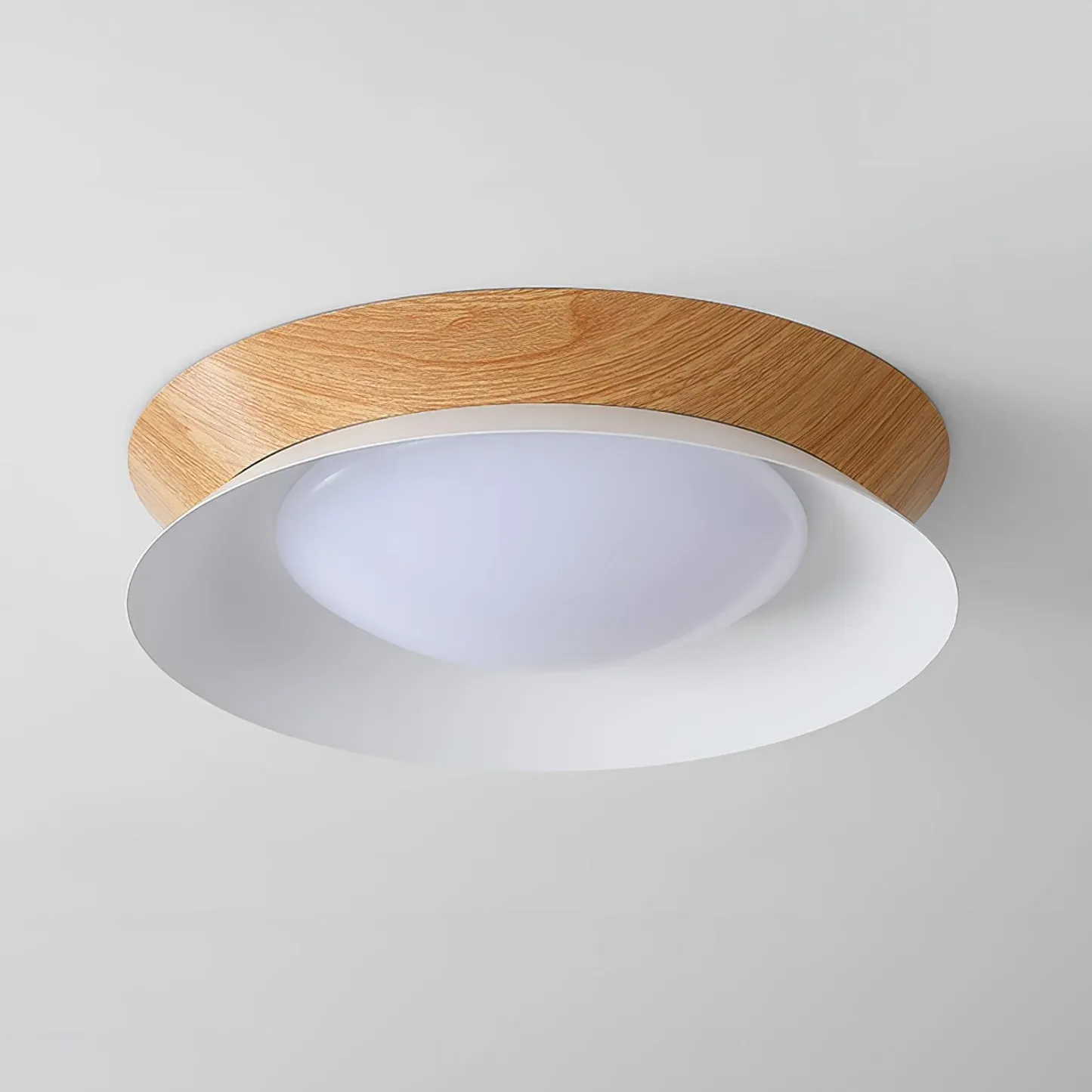 Muto Modern Round Metal Acrylic Ceiling Light Bedroom