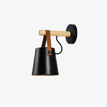 Ozawa Modern Conical Simplicity Wooden Wall Light Living Room