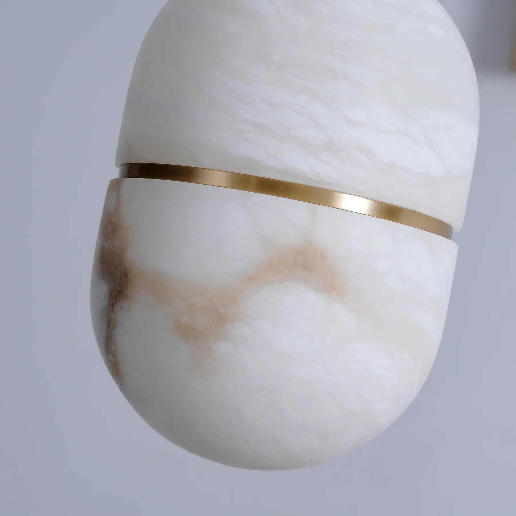 Byers Minimalism Urban Metal Alabaster Pendant Light Hallway Living Room