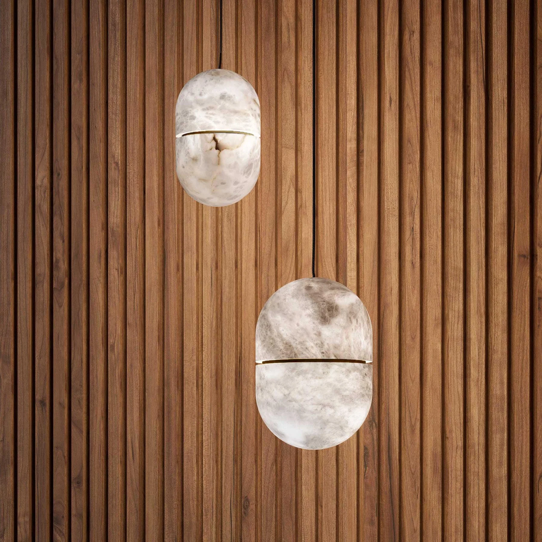 Byers Minimalism Urban Metal Alabaster Pendant Light Hallway Living Room