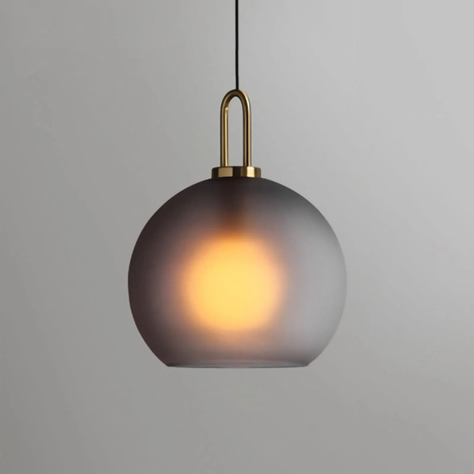 Hailie Modern Round Glass Pendant Light Bedroom Hallway Living Room