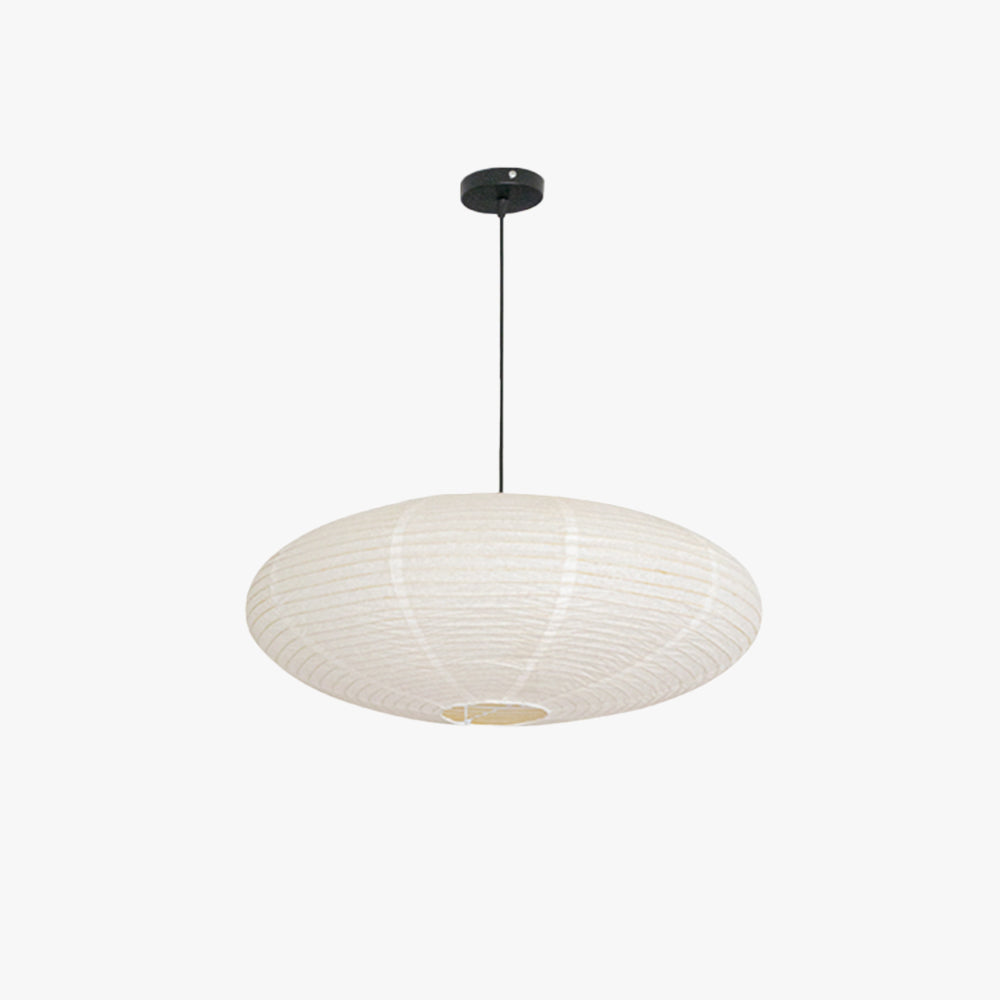 Ritta Wabi-Sabi Retro Globe Metal Paper LED Pendant Light Dining Room