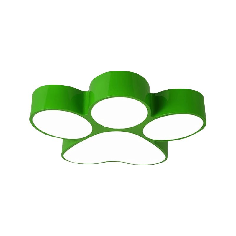 Freja Modern Dog Paw Acrylic Children Ceiling Flush Mount Light