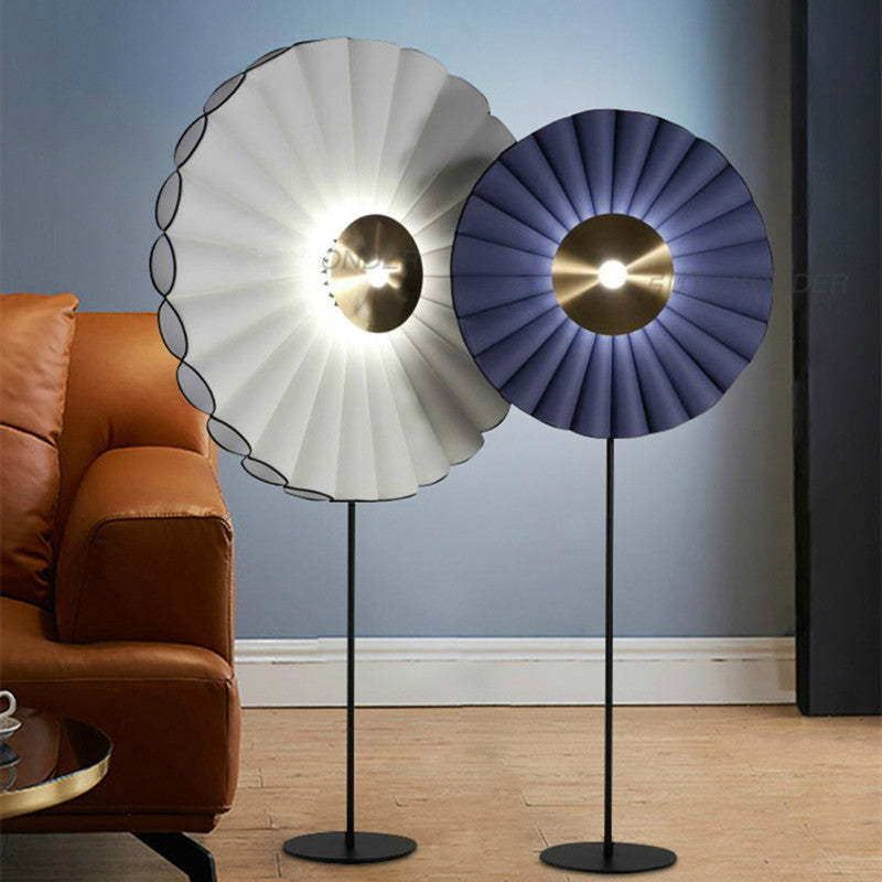Modern floor lamps in living room, home interior design