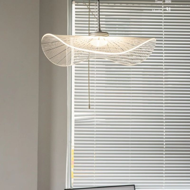 Renée Design Lotus Leaf Metal Acrylic LED Pendant Light Bedroom