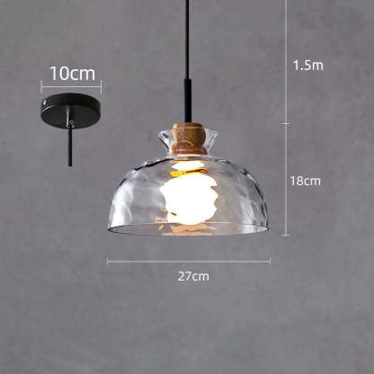 Levy Minimalist Geometric Glass Pendant Light, Dining Room