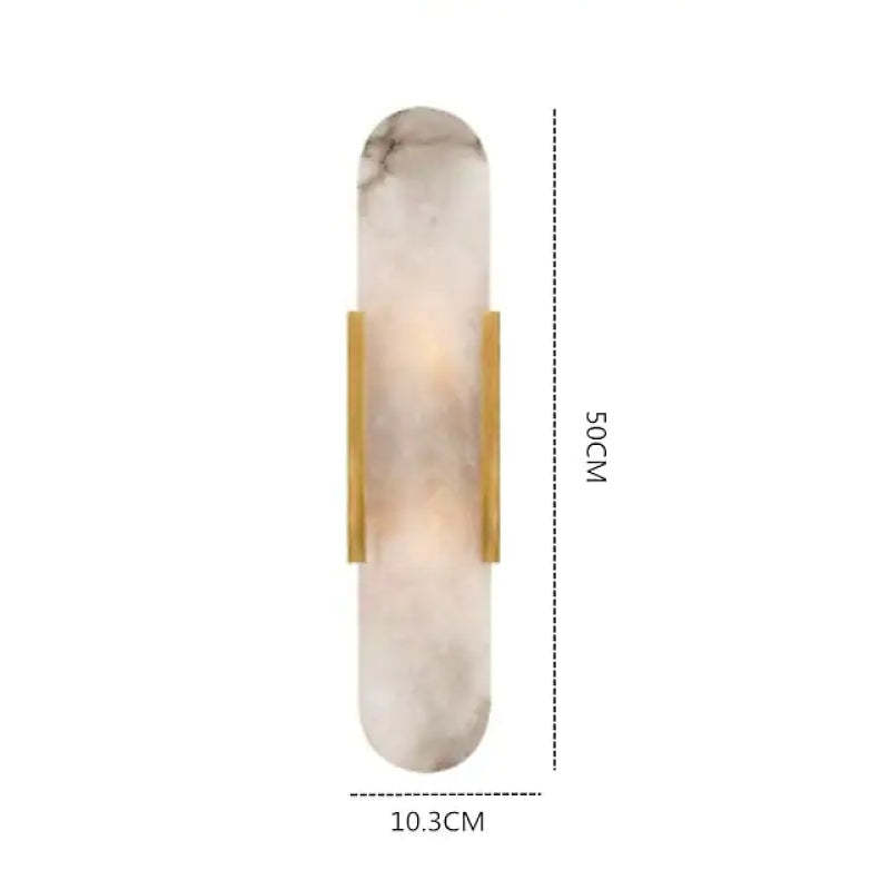 Chan Dolomite Wall Mounted Reading Light Sconces, Black & Gold
