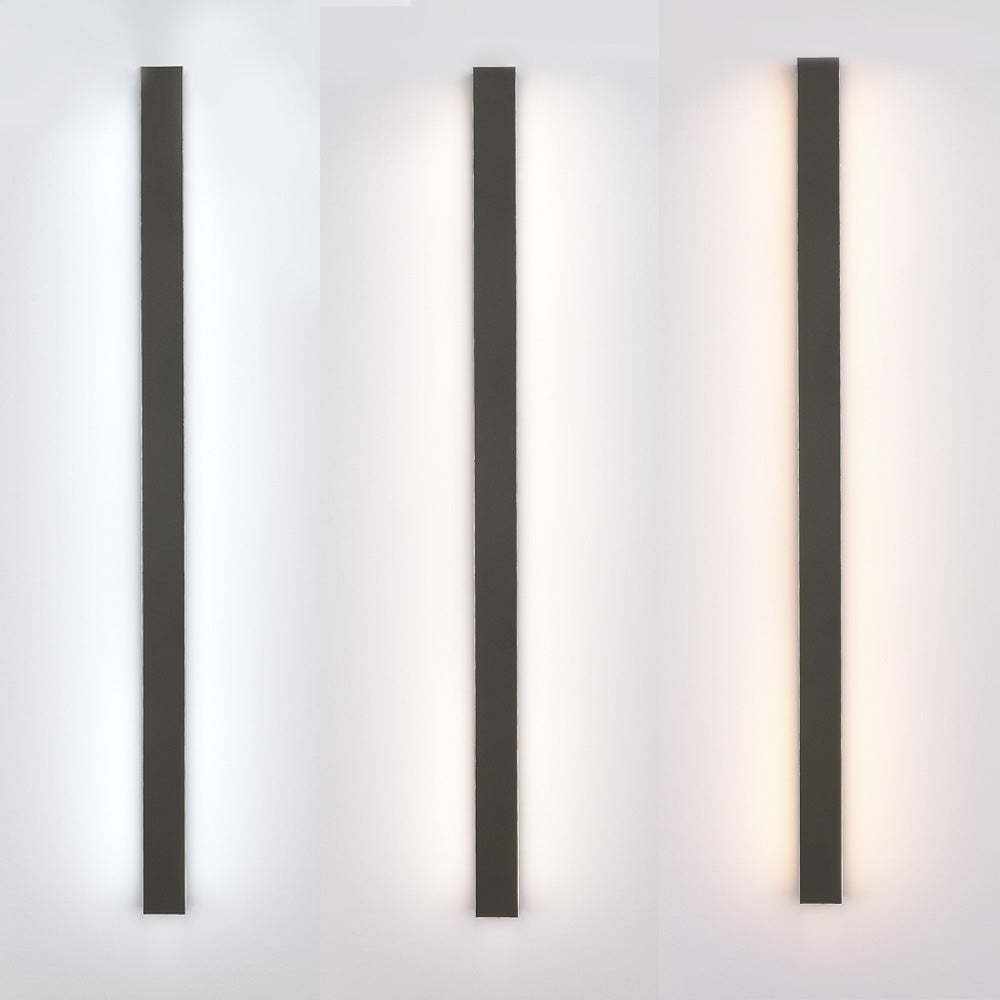 Edge Sleek Minimalist Rimless Linear Metal Outdoor Wall Light